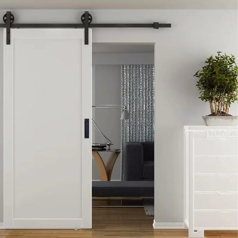 Sliding door with Recessed Finger Flush Pulls 6 Inch Aluminum Rust Proof Door Pull, showcasing easy installation in a modern interior.