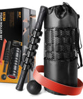 5 In 1 Deep Tissue Massage Set With Foam Roller, Trigger Point Roller Stick, Massage Ball, Resistance Band And Yoga Stretch Band.