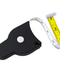 Body Tape Measure - 80 Inch Automatic Telescopic Tape Measure - Retractable Measuring Tape for Body: Waist, Hip, Bust, Arms, and More (Black - 80 inch), showing dual-color tape.