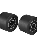 ✝️ 2pcs 8x30x20mm Roller Idler Bearing Pulley Sliding Conveyor Wheel Black for smooth motion and alignment in mechanical systems, 2-pack