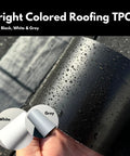 Ultra Strong MicroSealant Roof Tape For Instant Leak Repair On Roofs And RVs, Waterproof And UV Weather Resistant, TPO color options shown