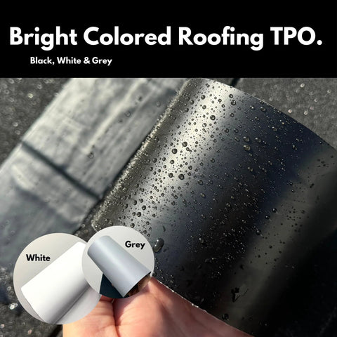 Ultra Strong MicroSealant Roof Tape For Instant Leak Repair On Roofs And RVs, Waterproof And UV Weather Resistant, TPO color options shown