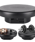 Rotating Display Stand Turntable Six Point Three Inch Spinning Stand For Jewelry Watches Cosmetics Black Battery Powered