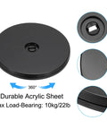 5 Inch Heavy Duty Rotating Swivel Stand With 360 Degree Rotation Lazy Susan Turntable 125mm Outer Diameter Black