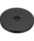 Black 5 Inch Heavy Duty Rotating Swivel Stand With 360 Degree Rotation Lazy Susan Turntable for 10kg load, acrylic and stainless steel bead construction.