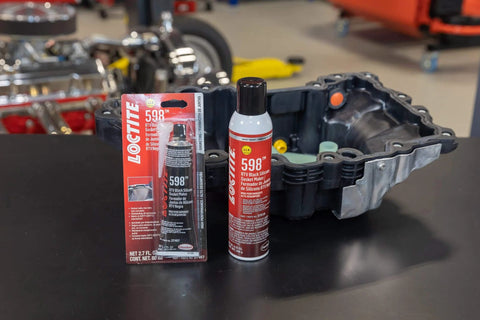 598 Black High Temp RTV Silicone Sealant for Auto Use OEM Approved Performance Engine Building and Repair Grade with engine part