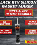 Black RTV Silicone Gasket Maker 300ml Cartridge For Instant Gasket Creation Honda Bond Sealant With Temperature And Oil Resistance