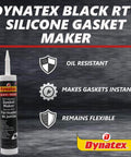 Black RTV Silicone Gasket Maker 300ml Cartridge For Instant Gasket Creation Honda Bond Sealant With Temperature And Oil Resistance