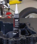 Automotive RTV Silicone Gasket Maker Black 598 For Engine Seals Sensor Safe Non Corrosive Flexible Pro Grade Oil Resistant