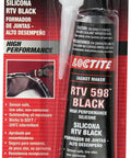 Automotive RTV Silicone Gasket Maker Black 598 For Engine Seals 80 ml in packaging with applicator tip