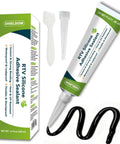 All Purpose Silicone Adhesive Sealant, RTV Waterproof Caulk With Ultra Flex And Strong Grip, 3.4 Fl Oz tube and box