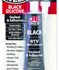 Black RTV Silicone Sealant And Adhesive For Quick Seals And Strong Bonds On Uneven Surfaces Do It All General Purpose Waterproof Sealant 3 Oz Flexible And Weatherproof For All Indoor And Outdoor Projects product packaging
