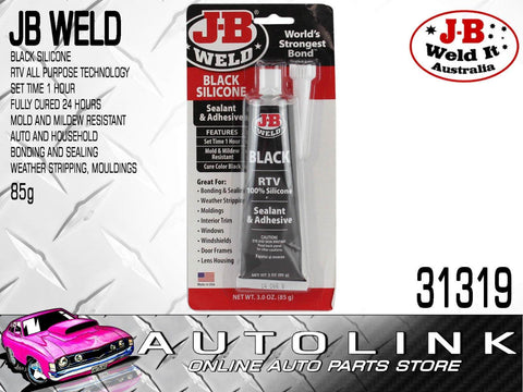 Black RTV Silicone Sealant And Adhesive For Quick Seals And Strong Bonds On Uneven Surfaces Do It All General Purpose Waterproof Sealant 3 Oz Flexible And Weatherproof For All Indoor And Outdoor Projects packaging