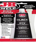 Black RTV Silicone Sealant And Adhesive For Quick Seals And Strong Bonds On Uneven Surfaces 3 oz tube in packaging