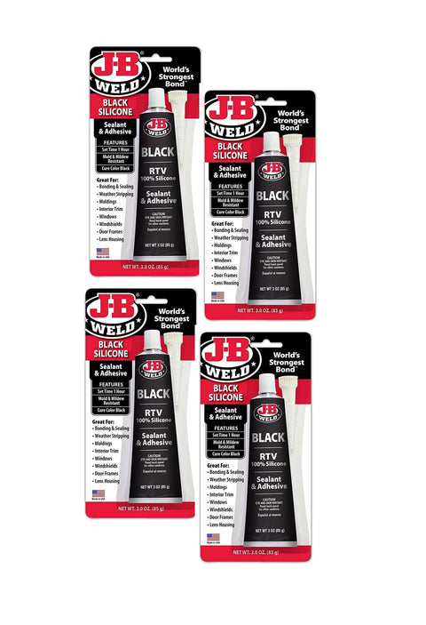Black RTV Silicone Sealant And Adhesive For Quick Seals And Strong Bonds On Uneven Surfaces Do It All General Purpose Waterproof Sealant 3 oz