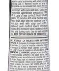 Back view of RTV Silicone Sealant For Metal Surfaces, 3 Oz Tube, Black, showing safety instructions.