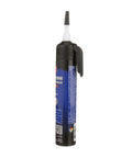 Side view of a tube of RTV Silicone Sealant Black For High Pressure Gasket Sealing, All Purpose Sealant For Auto, Marine And Industrial Applications, 6.5 Ounce Tube, Weatherproof And Flexible Bond That Stops Leaks