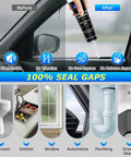 Black RTV Silicone Sealant Adhesive For All Purpose Waterproof Sealing In Car Windows Bathroom And Kitchen With Fast Curing Quick Set Shrink And Crack Proof High Bond Strength 100 Percent Silicone Caulk 1.8 Oz 50 G used in various home and car applications