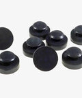 Eight Pack One Inch Push In Rubber Bumpers Feet Black SBR Abrasion Resistant Indoor Use Temperature Range Minus Thirty To One Hundred Eighty Fahrenheit Pack Of Eight Model RB1