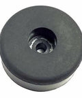 Black Rubber Bumper 1-1/2 Inch Base Diameter 1-1/2 Inch Height 5/8 Inch Width Screw In Mounting Pack Of 10