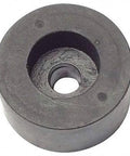 Rubber Bumper Black One Half Inch High And One Half Inch Wide With Screw In Mounting Base Diameter One Inch Rubber Tip Package Of Ten
