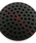 Close-up of Two Piece Black Wall Protectors For Doors Self Adhesive Rubber Bumpers And Silencers Door Stopper Crash Pad