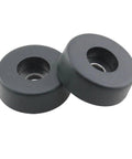 4 Pack 30x10mm Black Rubber Foot Pads With Screws Non Slip Shockproof Bumpers With Stainless Steel Washers
