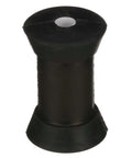 Black Rubber Keel Roller For Boats From Attwood, 3 Inch Outer Diameter, 5.25 Inch Length, 0.625 Inch Shaft, Lightweight Molded Rubber With Nylon Inserts For Trailering Protection