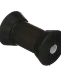 Black Rubber Keel Roller For Boats From Attwood, 3 Inch Outer Diameter, 5.25 Inch Length, 0.625 Inch Shaft, Lightweight Molded Rubber