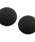 Two Piece Black Wall Protectors For Doors Self Adhesive Rubber Bumpers And Silencers Door Stopper Crash Pad For Home And Office Fits Smooth Walls