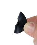 Close-up of a single black washer from the 120Pcs Flat Rubber Washers Set 5 Sizes 16 18 20 25 30mm Black Sealing Washers.