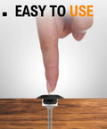 20 Piece Adjustable Door Threshold Screw Covers Black To Conceal Screw Holes And Heads On Most Standard Thresholds Easy Install
