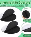 12 Pairs 3 Inch Self Sticky Round Hook And Loop Dots Double Sided Adhesive Fasteners For Home Office Diy Wall Decor Tool Hanging Black Chengu Great For Organizing Cables And Lightweight Accessories showing adhesive side