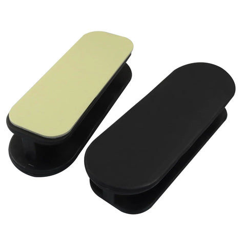 Two Pack Self Adhesive Pull Handles For Cabinets Doors Drawers Windows Closets And Clothing Boxes Black Easy Install