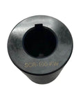 Solid Rigid Coupling – 1" ID, 2" Wide, 3" Long, Black Oxide with Keyway – Heavy-Duty RC-100-KW Precision Shaft Coupler