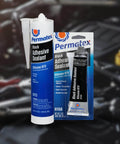 Black Silicone Adhesive Sealant Sensor Safe RTV Indoor Outdoor Waterproof Flexible Sealant For Glass Metal Plastics Fabric Vinyl Weather Stripping And Vinyl Tops 3 Oz Tube Pack Of 1