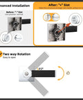 Advanced installation and rotation guide for 2 Pack No Hassle Modern Soft Black Silicone Door Handles With Privacy Bedroom Levers.