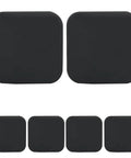 Six Pack Silicone Door Knob Guards Wall Shields Self Adhesive Square Door Handle Bumpers Silencers For Home Office School Protect Walls