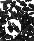 200 Pairs Silicone Ear Plugs Soft Reusable Waterproof Ear Plugs For Sleeping Noise Reduction Swimming Hearing Protection Earplugs black