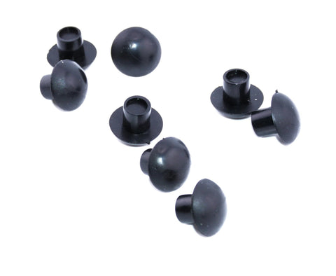 Push-In Mushroom Bumpers And Feet For Five Sixteenths Inch Hole Five Eighths Inch OD Quarter Inch Bumper Height Half Inch Length