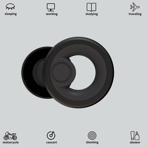 Noise Cancelling Ear Plugs For Sleep Work Study And Travel With 8 Size Silicone Eartips In Small Storage Box Up To 30dB Noise Reduction