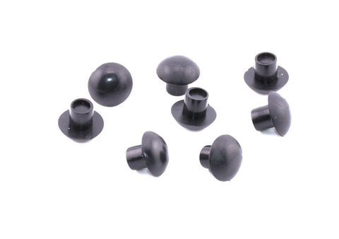 Push-In Mushroom Bumpers And Feet For Five Sixteenths Inch Hole Five Eighths Inch OD Quarter Inch Bumper Height Half Inch Length