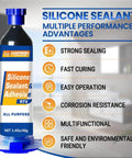 Black Silicone Sealant Adhesive For Automotive Windows Bathrooms And Kitchens That Stays 100 Percent Waterproof And Leak Proof Weatherproof And UV Resistant Built To Last With High Bond Shrink And Crack Resistance 1.4oz 40g tube front view