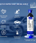 Silicone Adhesive Sealant For Auto And Home Use, 100 Percent Waterproof Black Caulk With A Super Strong Bond That Wont Shrink Or Crack, Perfect For Gaskets Engine Sunroof Headlights Windows And Easy Home Repairs, 30g tube