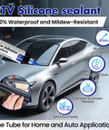 Silicone Adhesive Sealant For Auto And Home Use, 100 Percent Waterproof Black Caulk With A Super Strong Bond That Wont Shrink Or Crack