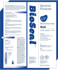 Product label of Black 100 Percent Silicone Sealant Caulk For General Purpose Use Waterproof Odor Free No Yellowing Color Stable Ten Point One Ounce Cartridge Quick Cure In About 30 Minutes Ready For Water Exposure.