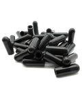 Ten Pack Five Sixteenth Inch Silicone Vacuum Caps High Temperature Blanking Caps Masking Caps Tubing Caps Black