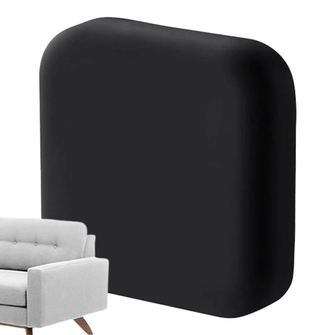 Black silicone door stopper wall protector to protect walls and furniture from dents and scratches with a silicone door stopper wall protector