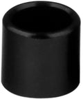 Close-up of a single black skateboard bearing spacer, part of a Bearing Spacers For Skateboard And Longboard Set Of 4 Pack.
