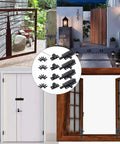 Beefy 2 Inch Black Aluminum Slide Bolt Latch For Doors And Gates, Heavy Duty Barrel Lock With Screws Included, Rust Resistant
